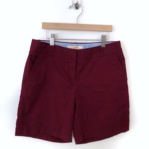 J Crew Chino Shorts 7” Broken In 100% Cotton
